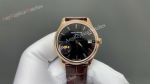 PP Factory Patek Philippe Calatrava 39*9.5mm 78g 9015 Movement Black/Ivory Cream Face RG Case Watch